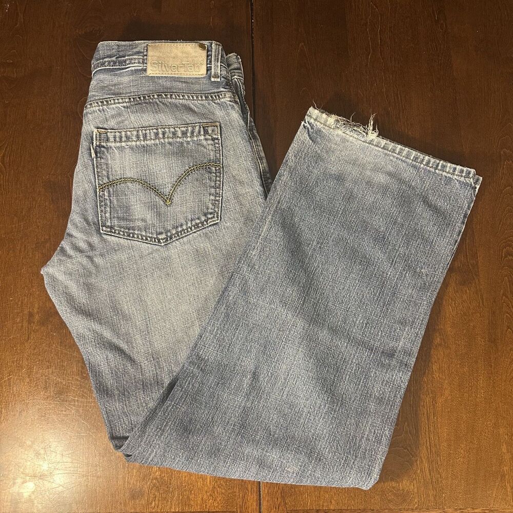 Levi’s Silver Tab Jeans Men’s 32x34 Loose Fit Light Wash Baggy Denim Y2K Cotton